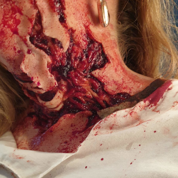 Werewolf Attack Wound / Trauma / Laceration / Latex Free / Makeup - MonsterFX