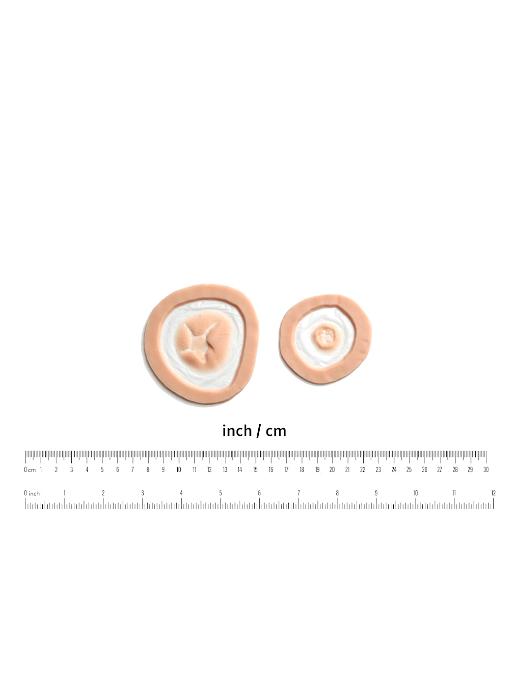 Bullet Entry and Exit Wound Set Silicone Prosthetics