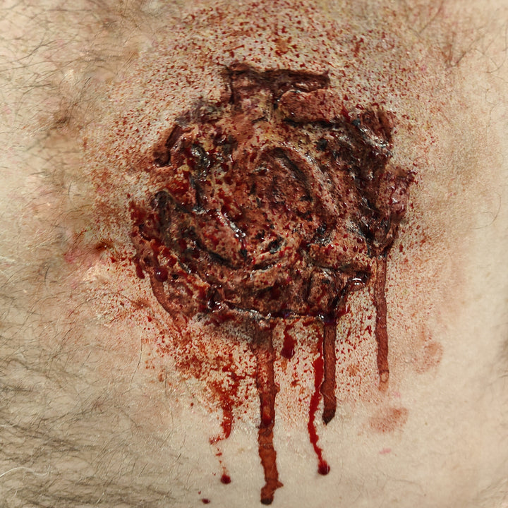 Large Shotgun Wound Silicone Prosthetic